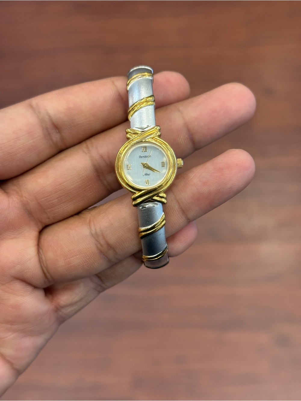 Armitron vintage Two-Tone Women's Bracelet Watch - Gold & Silver